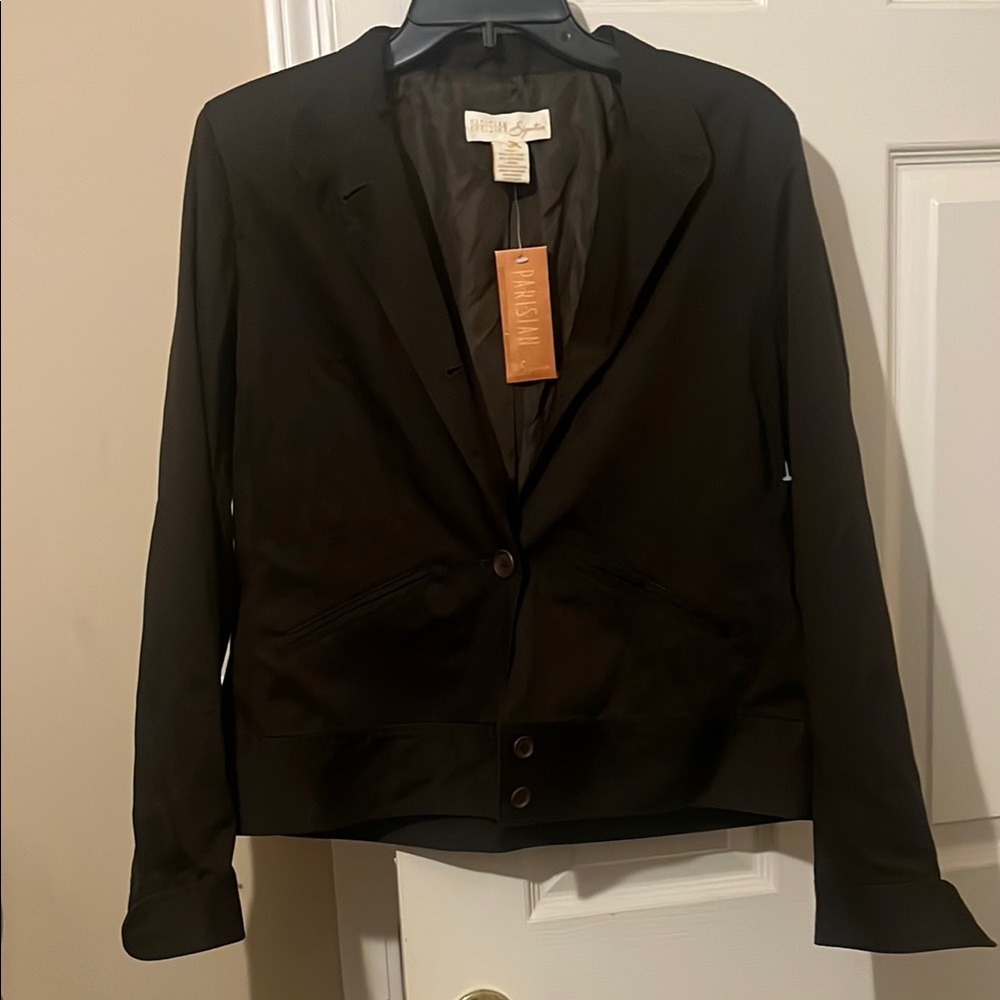 Parisians Signature Vintage  Brown Tailored Blazer